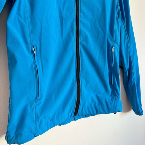 J.LINDEBERG Blue Black Soft Shell Windbreaker Jacket Full Zip - Picture 4 of 15
